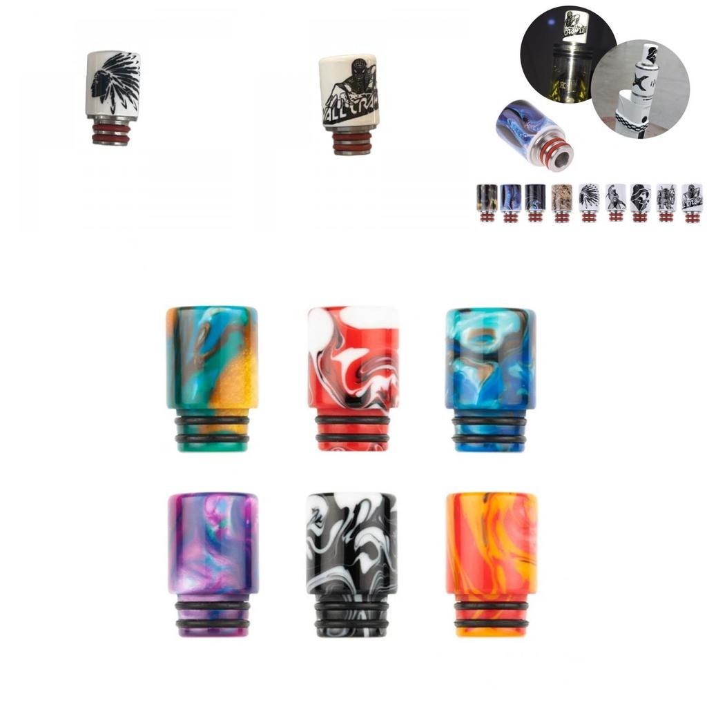 Pirate Lion 510 Drip Tip Ceramic Stainless Steel Smokeless Mouthpiece For Gift Shows