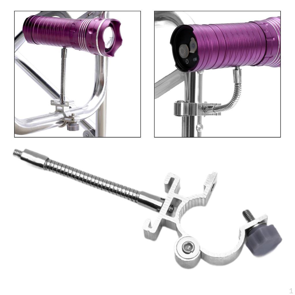 Кронштейн для светильника для рыболовного кресла, портативный многофункциональный, легкий, из алюминия и стали