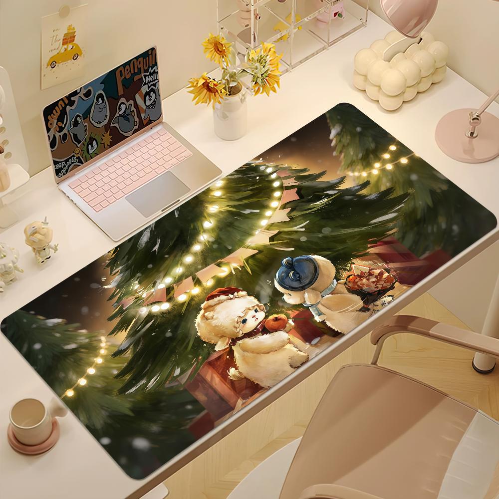 Cartoon Bbabadoll Mouse Pad Large Nonslip Lockedge Desktop Computer Desk Mat Keyboard Writing Mousepad Office Gamer Student