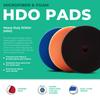 HDO Foam Polisher Buffer Pad (3 Pads 5.5") - Premium Heavy Duty Orbital Polishing