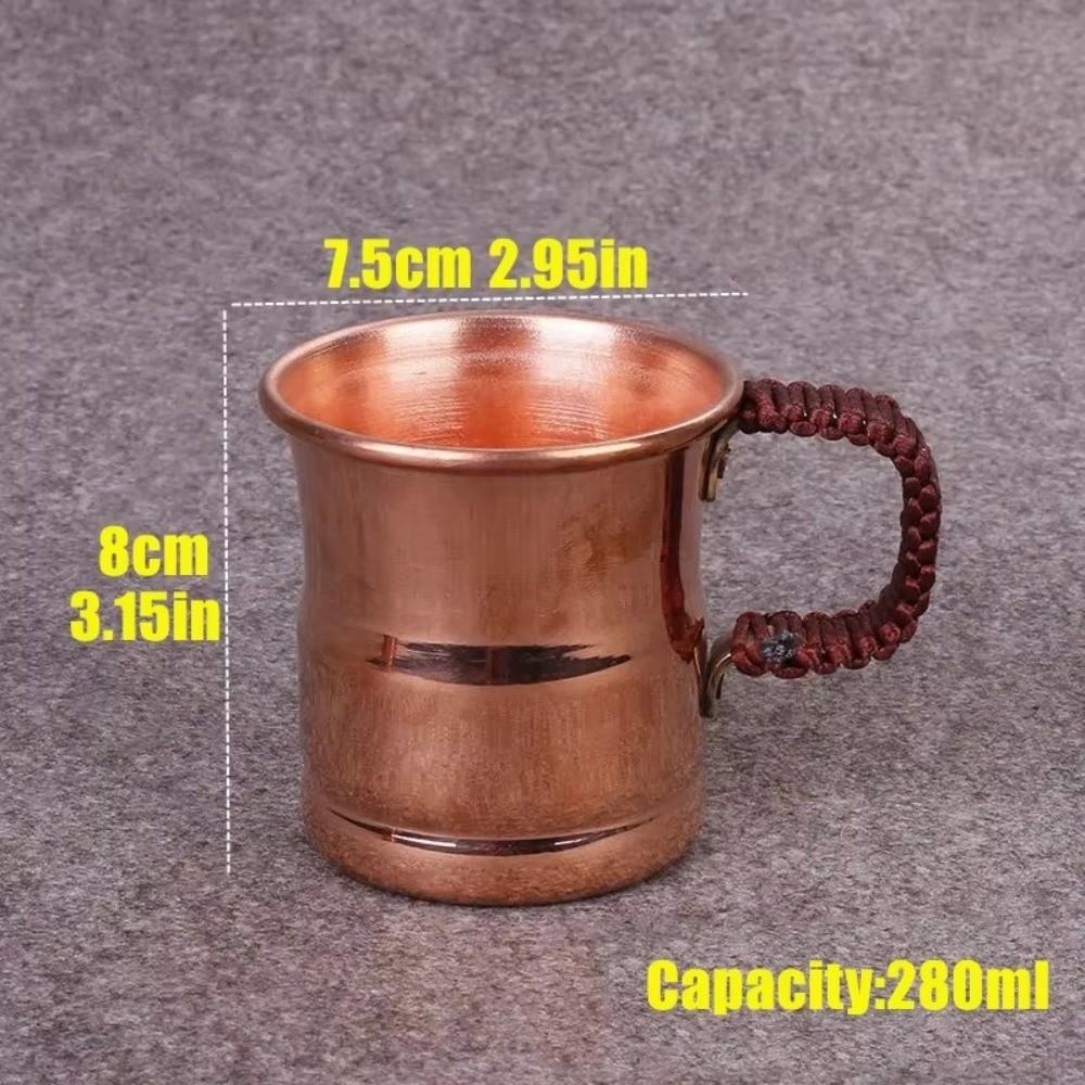 Weave Handle Moscow Water Mule Thickened Design Copper Beer Mug Copper Milk Mug Breakfast Drink