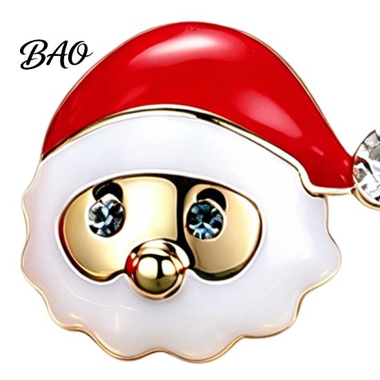 Holiday Party Accessories 1 Pair Christmas Stud Earrings for Women, Cute Enamel Santa Decorative Claus And Reindeer Earrings, Jewelry Gifts
