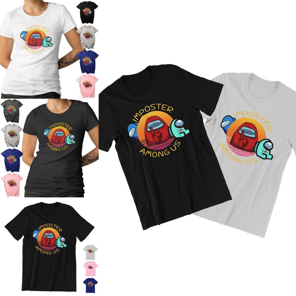 Adult Ladies Mens Among Us Game Tshirt Imposter Among Us Gaming Tops Tshirt