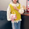 Girls Small Crossbody Bag Pu Material Childrens Cute Fashion Kids Shoulder Bag For Daily Wear