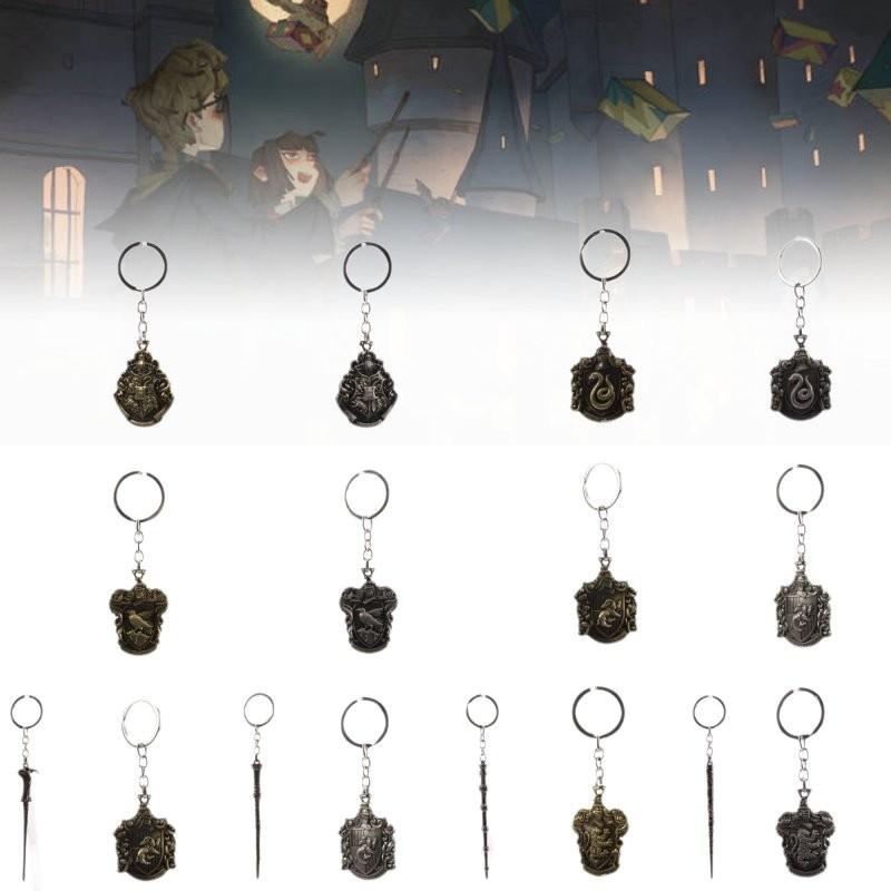 Potter Magic Harry Awakened Badge Scepter Alloy Key Chain Bag Decoration Pendant