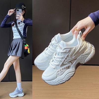 Инс корейская версия новых папиных кроссовок для женщин, весенние студенческие спортивные беговые кроссовки, повседневная обувь, более толстая подошва