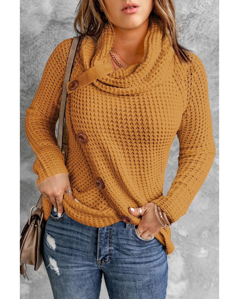 Azura Exchange Водолазка с запахом и пуговицами