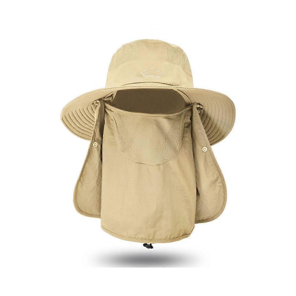 Fisherman Hat Men's Sun Hat Outdoor Quick-Drying Sun Hat Fishing Breathable Sun Hat Women's Face Hat