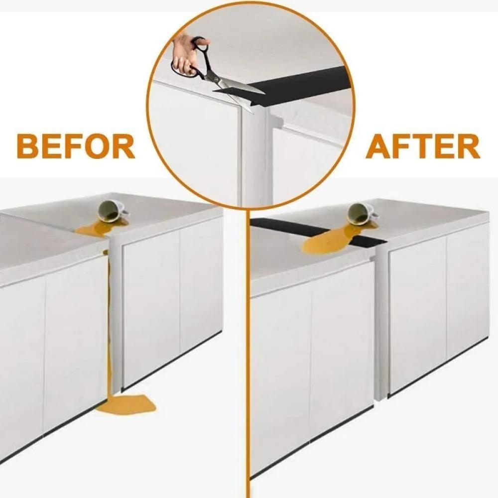 30-дюймовая крышка зазора для плиты, Т-образная силиконовая резиновая полоска для кухонной щели, заполнитель щелей для масла и газа, термостойкий коврик, масло, пыль, вода, уплотнитель