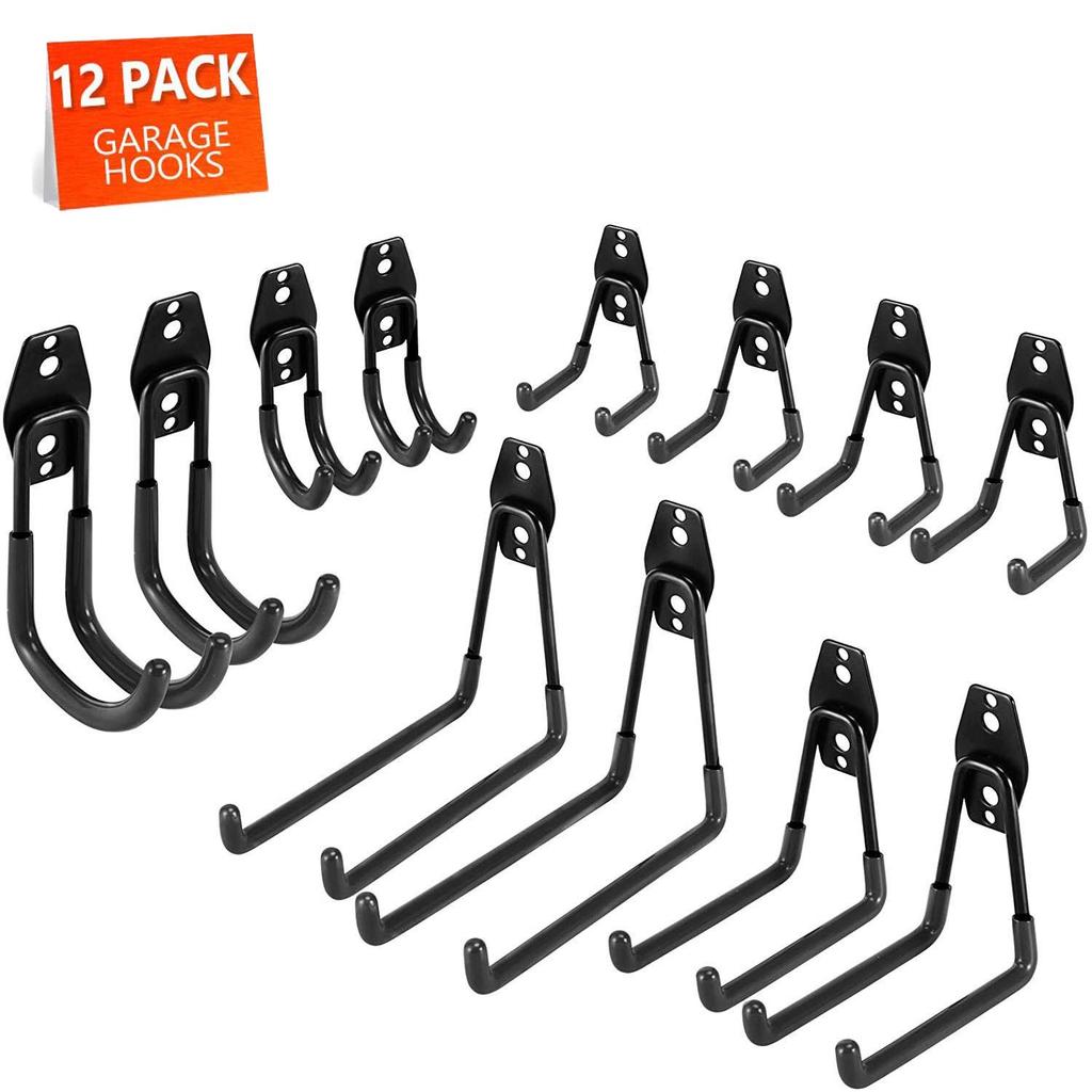 Сверхпрочные металлические крючки для гаражных и садовых инструментов