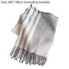 Long Length Warm Scarf Imitation Wool Texture Autumn Winter Scarf Checkered Scarf  Women