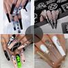 24pcs/set Quick Nial Halloween Super Long Spider Wearing Nail Stickers Finished Manicure