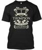 Футболка с надписью Team Thompson Name Legend Family Сделано в США Размеры от S до 5XL