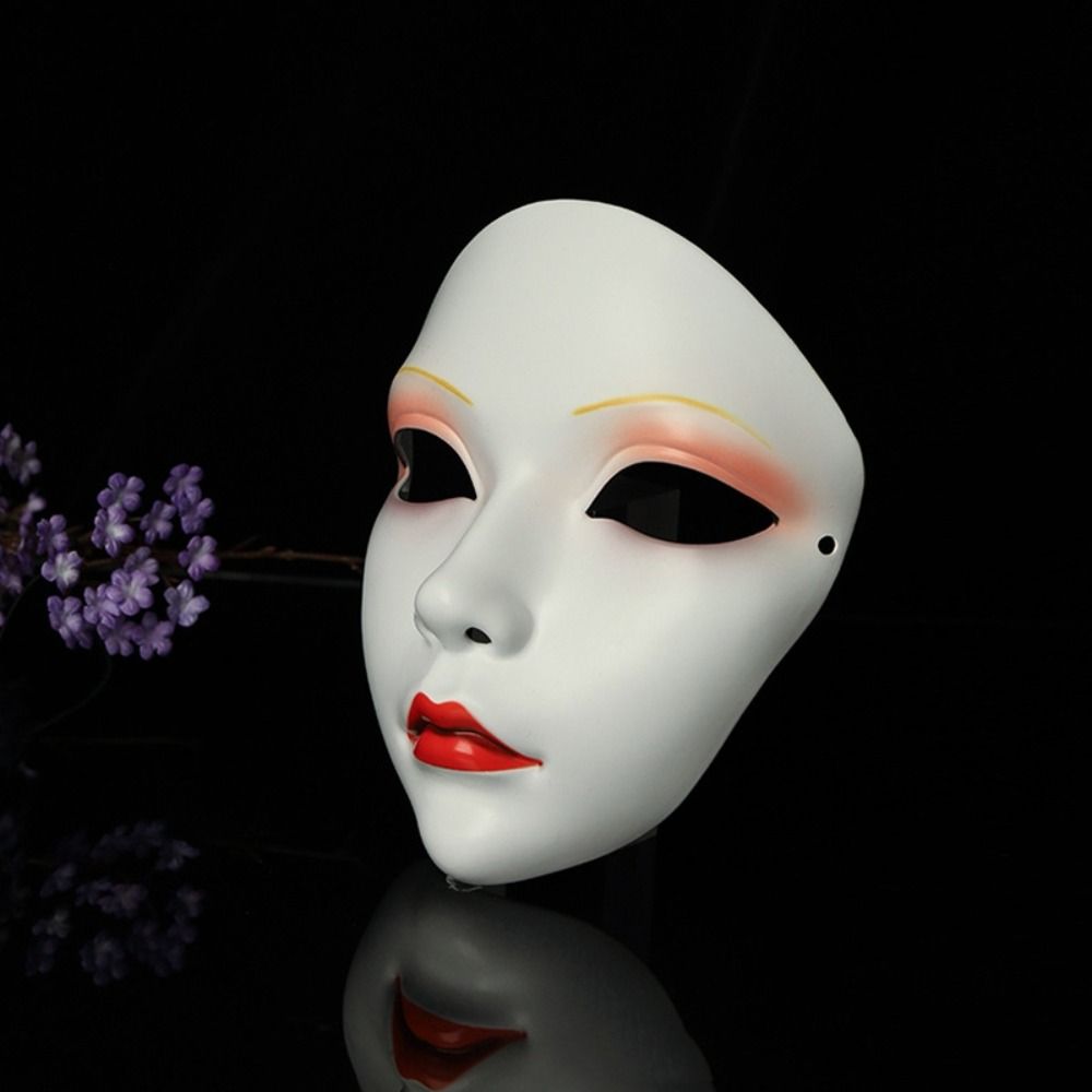 Маска Гейши для Косплея, Маска на Все Лицо, Японская Маска, Игрушка, Товары для Вечеринки, Маска для Косплея Ханьфу, Подарок