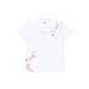 Футболка с коротким рукавом и круглым вырезом Li Ning Sakura Pattern, женские топы, белая AHSR626-1