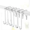 5Pcs 100x48mm Adjustable Over The Door Hook Iron Door Hook Simple Door Hanger  Towels