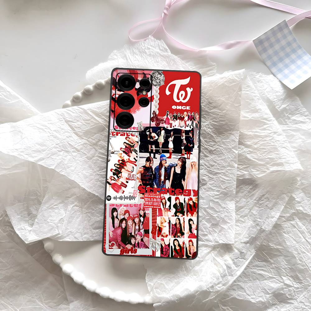Kpop T-Twice Phone Case For Samsung S 24 Fe 25 Ultra Plus 20 Lite 21 30 22 23 24 22 Ultra 5G Fundas