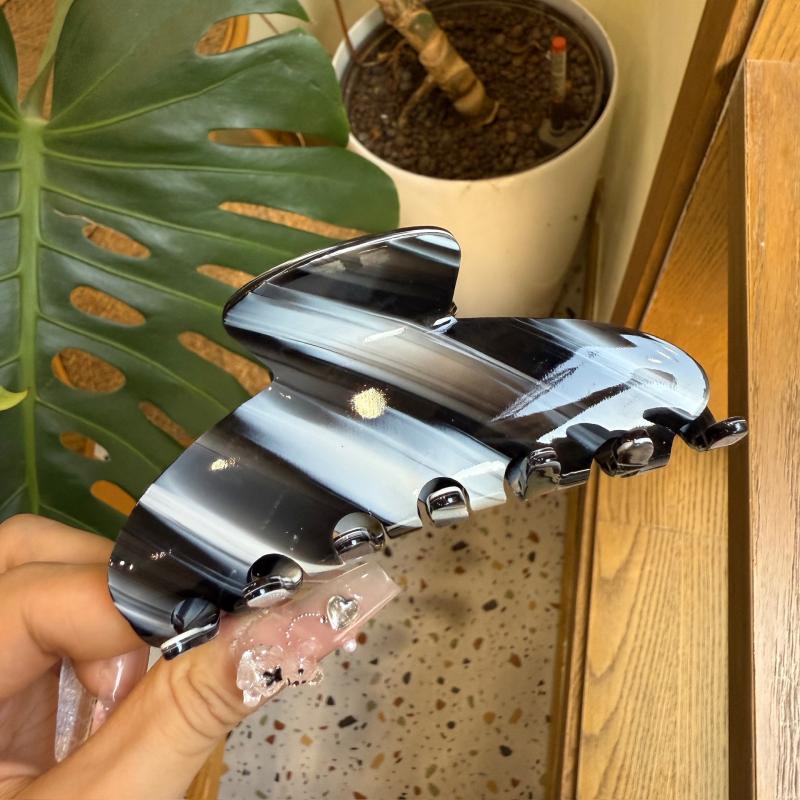 Acetate Hair Claw Clip 10.5cm Minimalist Geometric Pattern Updo Holder Sweet Cool Style Hair Grip Accessory for Women Unisex