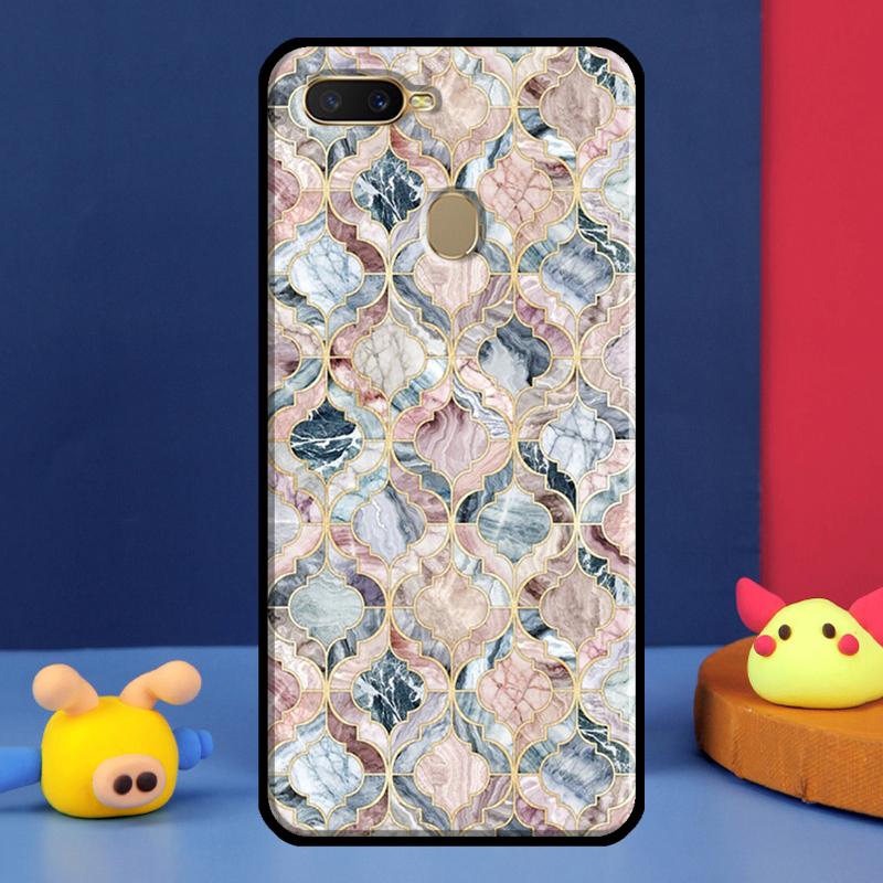 Марокканский чехол-плитка для Oppo A96 A76 A16 A74 A94 A54 S A57 A77 A58 A78 A98 A5 A9 A91 A15 A17 A52 A72