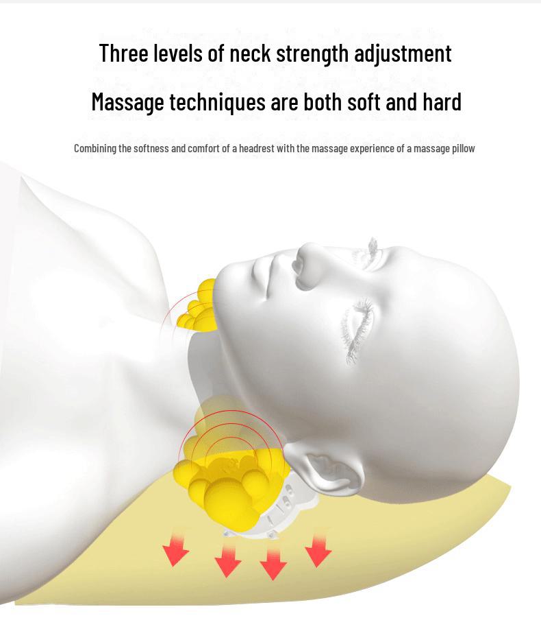 Массажная подушка с подогревом всего тела и воздушной подушкой для плеч, шеи и талии