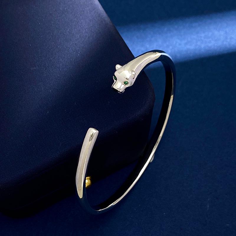 Европейский и американский стиль Открытый браслет с головой леопарда - Модные и стильные украшения с гепардом