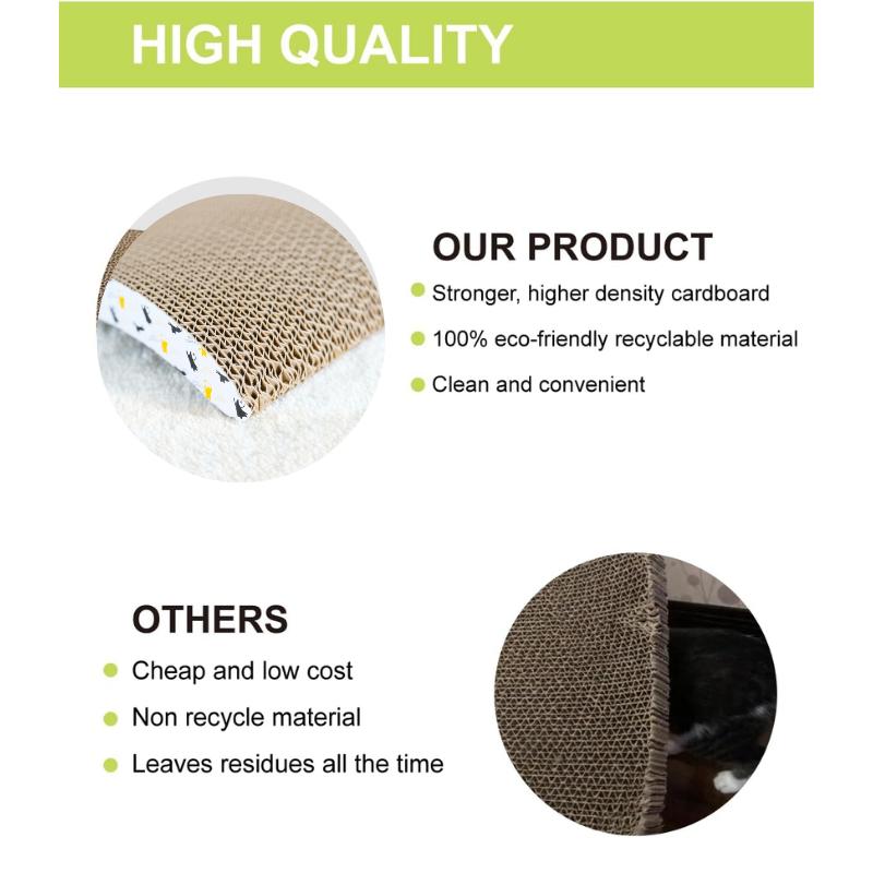 Доска для кошачьих когтей картонная коробка для кошачьих когтеточек для кошек в помещении двусторонняя прочная с кошачьей мятой