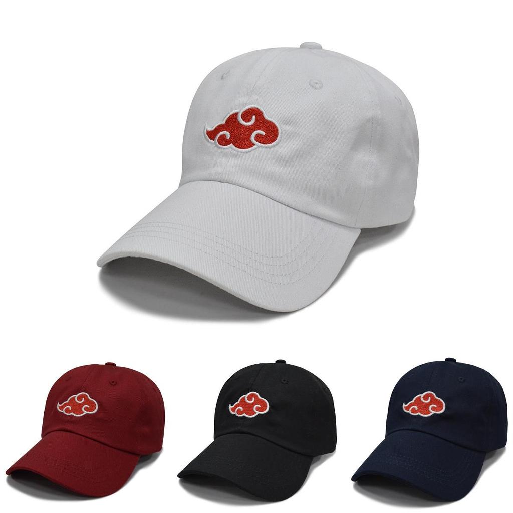 Comfortable Cotton Blend Naruto Uzumaki Baseball Cap Featuring Iconic Akatsuki And Uchiha Embroidery
