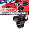 Motorcycle Accessories Modified Aluminum Alloy Headlight Imitation Water Red Switch Second Gear + Third Gear