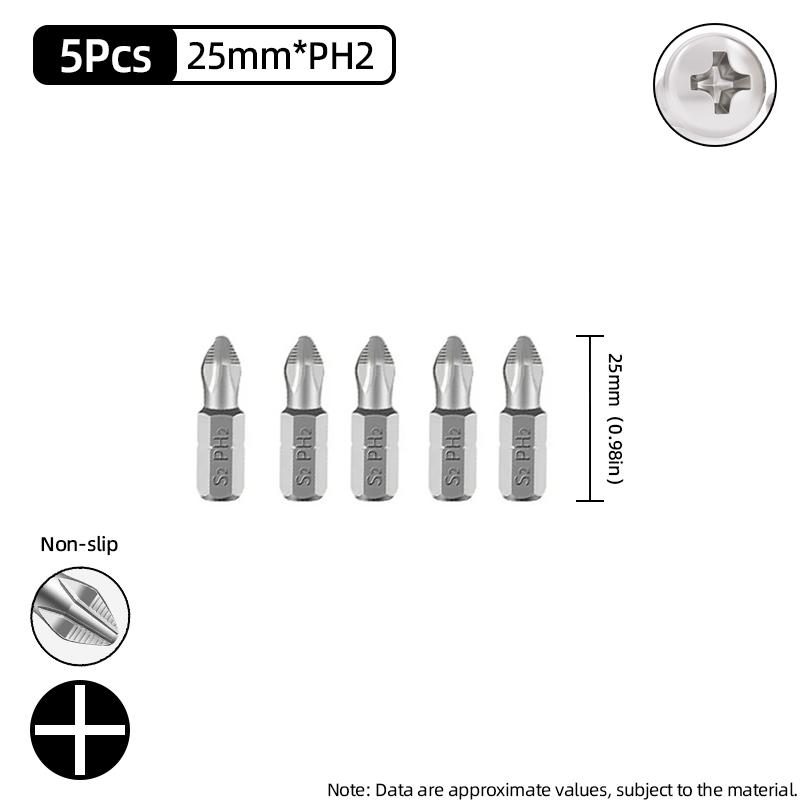 Нескользящие отвертки с крестовой головкой, крестообразная дрель, магнитная отвертка 1/4 дюйма, ручные инструменты PH1/PH2/PH3/PZ1/PZ2/PZ3