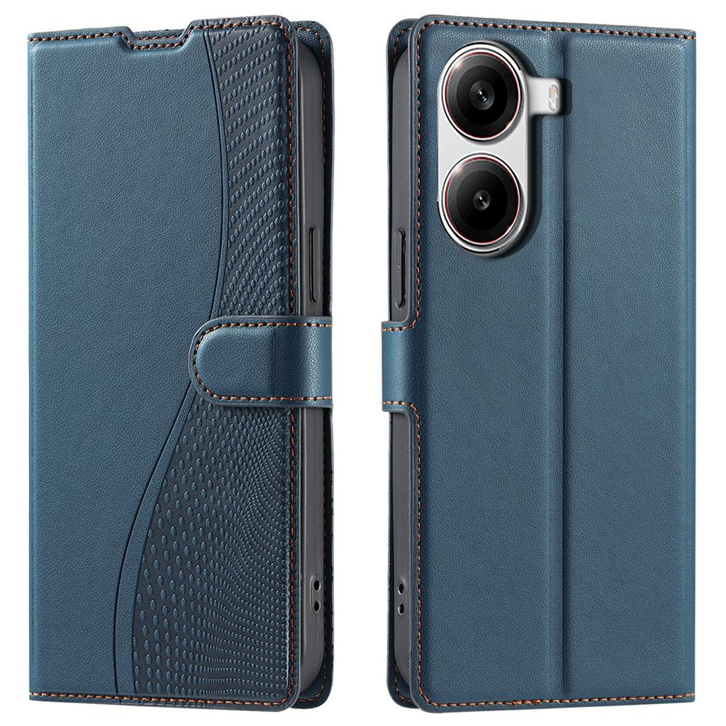 For Xiaomi Redmi Turbo 4 5G/Poco X7 Pro 5G Case Dots Imprinted PU Leather Flip Phone Cover with Card Slot,Strap