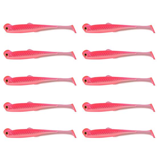 10 шт. Рыболовные приманки Мягкие приманки Реалистичный вид Естественная игра T-образный хвост Искусственные приманки Свимбейты Рыболовные снасти