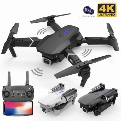 E88 Pro Дрон 4k Профессиональный HD 4k Радиоуправляемый самолет Двойная камера Широкоугольная головка Пульт дистанционного управления Квадрокоптер Самолет Игрушечный вертолет
