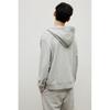 Толстовка с капюшоном на молнии HM Regular Fit Light Grey Melange