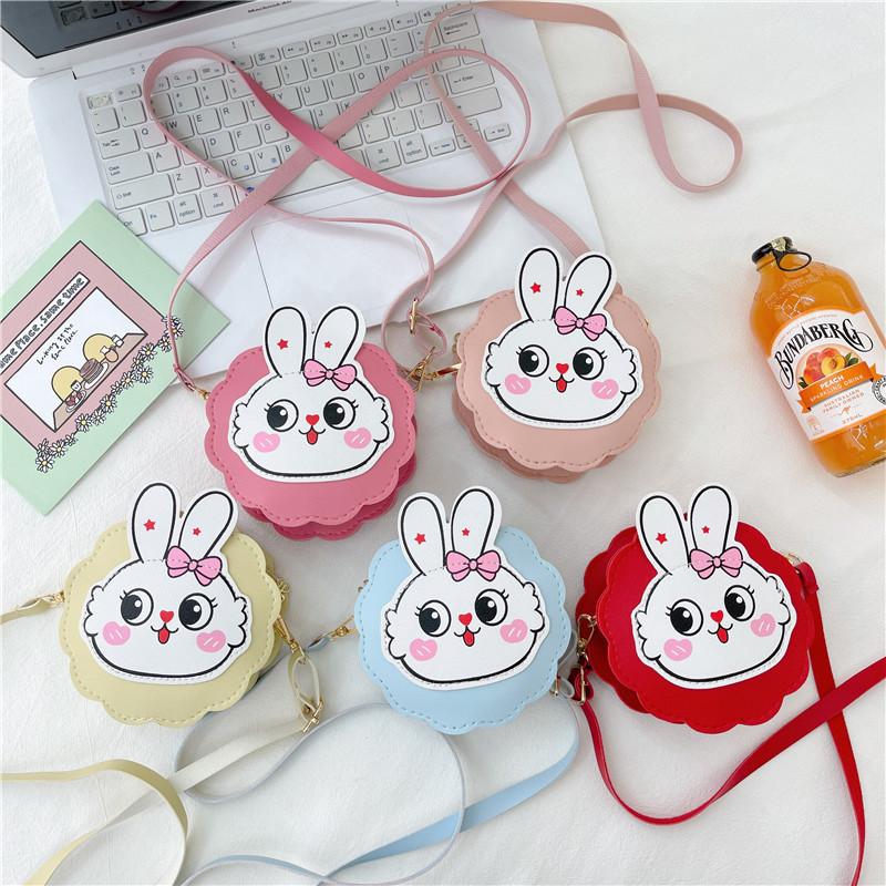 Rabbit Cute Cartoon Childrens Lanyard Messenger Bag Autumn Student Coin Purse