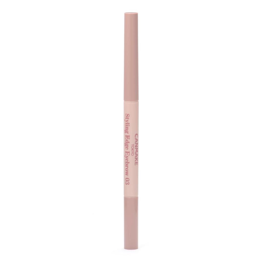 Canmake Styling Edge Eyebrow 03 Rosy Brown Eyebrow Slim with Brush Pencil, Tip,