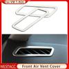 2Pcs Car Front Dashboard Air Conditioning AC Outlet Vent Decoration Sticker Cover for Volkswagen VW T-roc 2017-2022