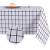 Waterproof PVC Tablecloth - Oil & Spill-Proof Vinyl Rectangle Cover for Indoor & Outdoor Use, 137x152cm