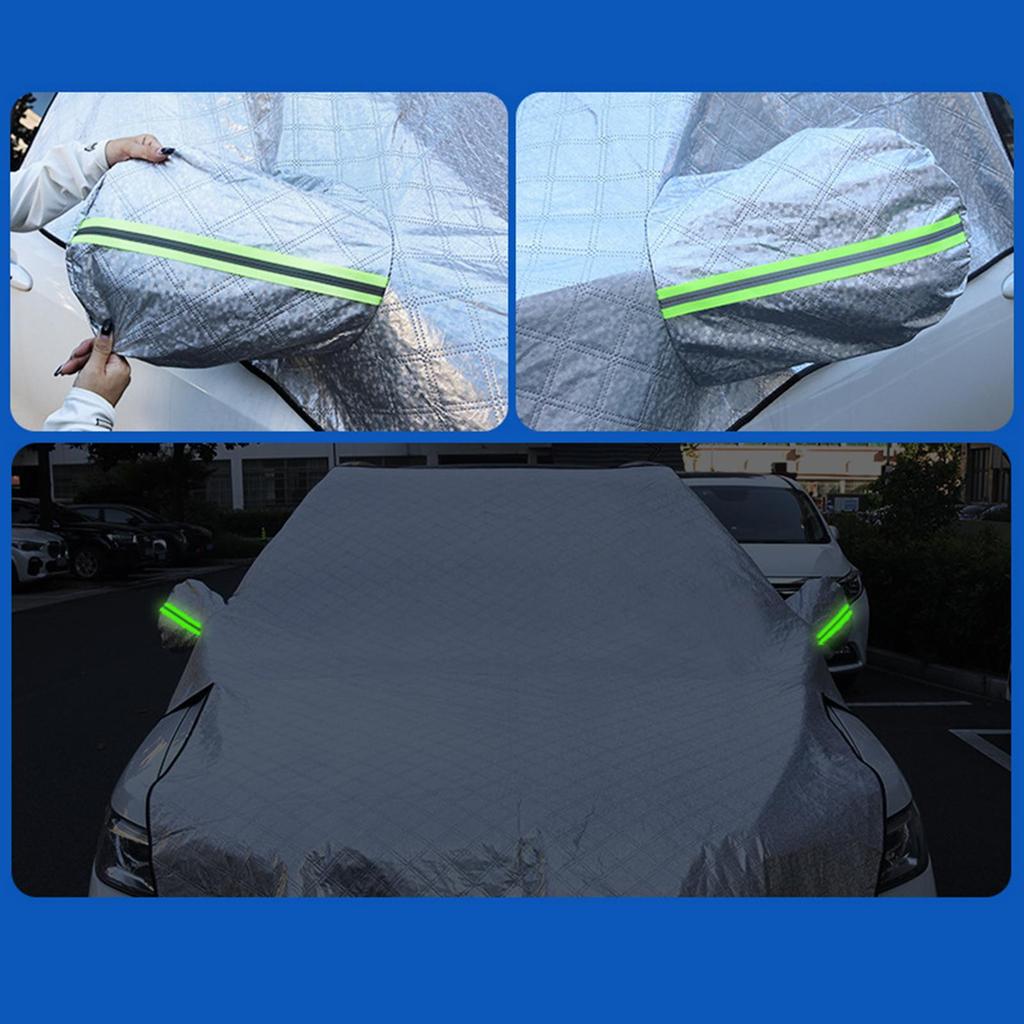 Car Windshield Cover for Ice and Snow Wiper Mirror Protector Waterproof Windproof Front Window
