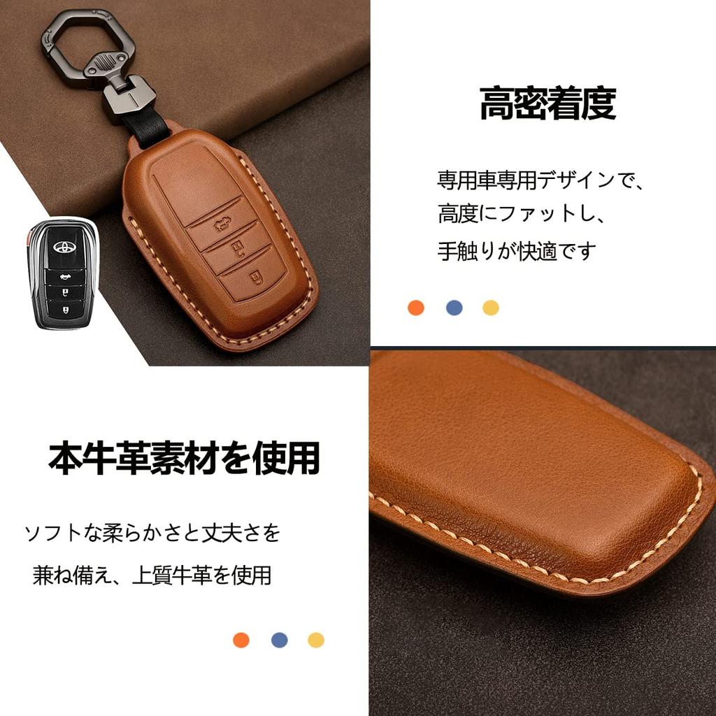 Новый чехол для ключей Harrier 80 Series, держатель для ключей, чехол для ключей из натуральной кожи Land Cruiser 200 Series, 300 Series, Hilux GUN125 Mirai Yaris MARK X 250G S Prius 60