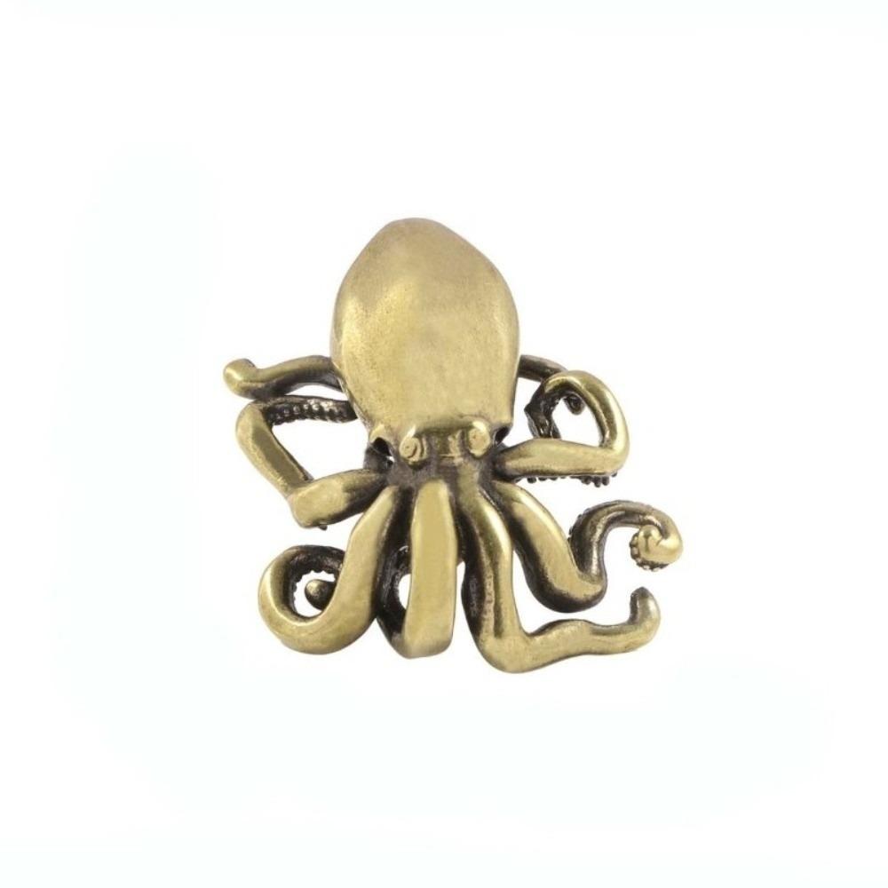 Vintage Cabinet Door Knobs Furniture Hardware Wardrobe Drawer Pulls Octopus Brass Handle Dresser