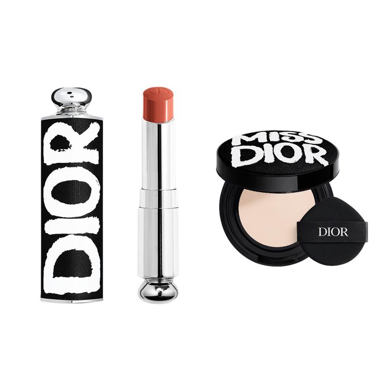 Dior Помада Avant-Garde Черный футляр для помады + Сменный стик №524 Персиковое Молоко 3,2 г + №0N