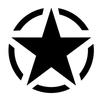 CS-10603# Vinyl Decal Off Road 4x4 Army Star Car Sticker Waterproof Auto Decoration