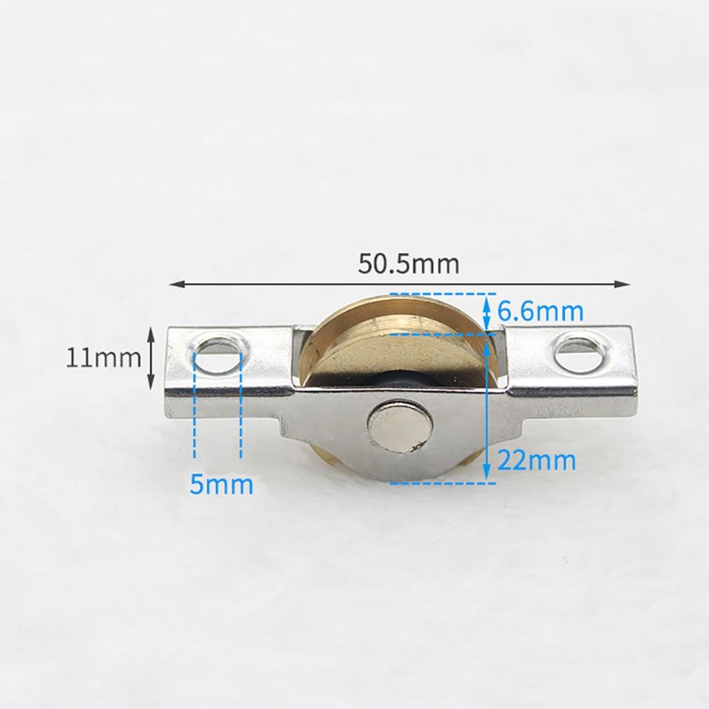 Серебряный нижний шкив раздвижной двери, стальное щелевое дверное колесо, прочное рабочее колесо раздвижной двери