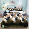 Постельное белье Shaun The Sheep Мультяшное пододеяльник Наволочка Простыня Детская спальня Дом