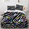 Текстура кожи животных Пододеяльник Комплект постельного белья с 3D-принтом тигра, змеи, леопарда, размера King Size для мальчика Комплект постельного белья из полиэстера Пододеяльник