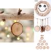 10 Natural X Wood Slice Christmas Tree Ornament Hanging Decor Diy Craft Tag Gift