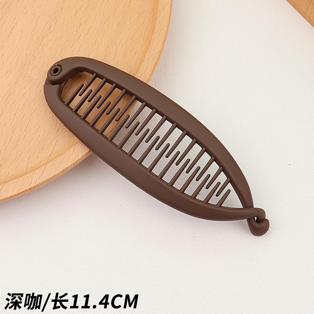 Новая женская заколка для волос в форме рыбы, повязка на голову в виде банана, простая заколка из твердой смолы, заколки-зажимы для волос