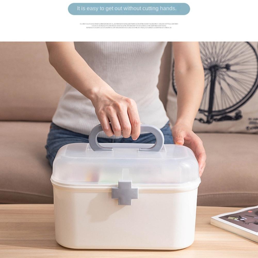 Multi-layer Medicine Cabinet Large Capacity Large Pill Case Practical Large Pill Box  Household