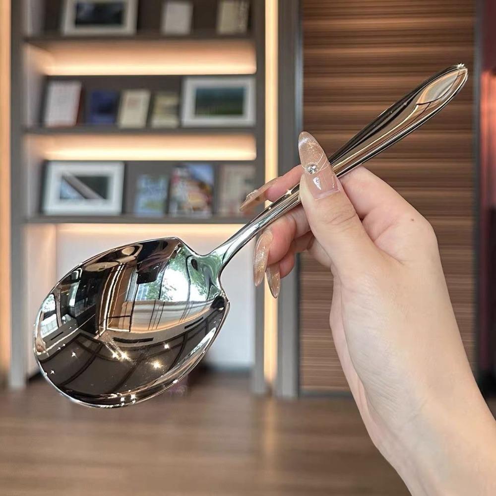 Большие суповые ложки, утолщенная ложка для посуды, новая ложка для еды, кухонные принадлежности