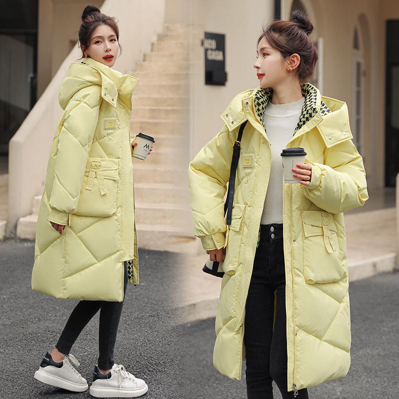Down Jacket Women's Long Style Winter New Loose Bread Coat Thickened Warm Fashion Versatile Coat for Women
